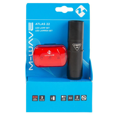 SET LUMINI BATERII M-WAVE „ATLAS 22” - Img 2