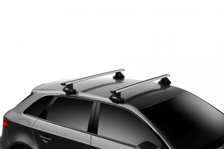 Bare transversale Thule SmartRack XT aluminiu 118 cm pentru SKODA Octavia Scout (Mk II/Mk III) 5 usi Estate, model 2007 - 2013, 2014 - 2020, Sistem cu prindere pe bare longitudinale
