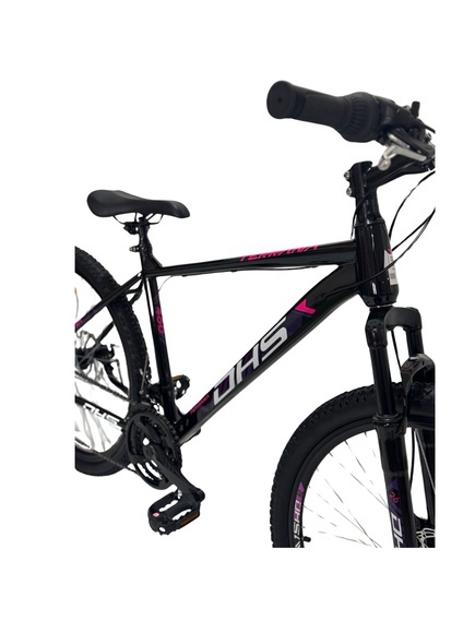 Bicicleta Mtb Dhs 2605 - 26 inch, M, Negru/Violet - Img 3