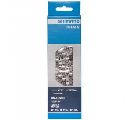 LANT SHIMANO CN-HG93 DEORE XT 9 PINIOANE 116 ZALE -NIT FINAL INCLUS -ambalat individual