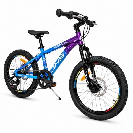 Bicicleta Copii Dhs Terrana 2023, model 2026 - 20 Inch, Albastru-Violet  - Img 2