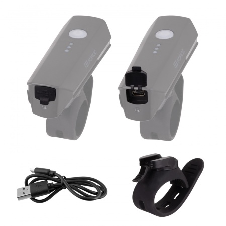 Far fata Force Flux 550 Lumeni USB negru - Img 2