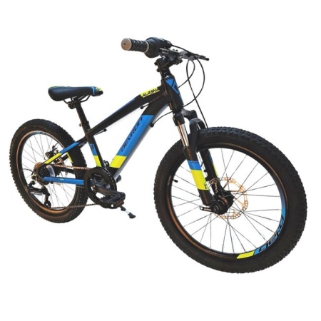 Bicicleta Copii Devron Alaska - 20 Inch, Negru-Albastru  - Img 2
