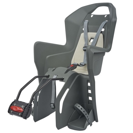 SCAUN COPII - POLISPORT - KOOLAH, FFS, spate, fixare spate cadru ( teava sa ), ECO QUICK, gri c./crem