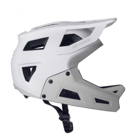 Casca Force DROP downhill, alb-gri L-XL - Img 2