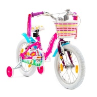 Bicicleta Copii DHS Summer - 16 Inch, Roz/Albastru  - Img 2