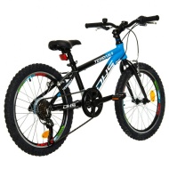Bicicleta Copii Dhs Terrana 2023 - 20 Inch, Negru/Albastru  - Img 2