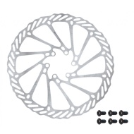Disc frana Force-2 180 mm 6 gauri argintiu