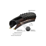 Anvelopa pliabila Continental Cross King ProTection 55-584 (27.5*2.2) negru/bernsteinn - Img 2