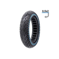 Anvelopa plina trotineta Ultra-Light 8.5x2 Negru/Albastru