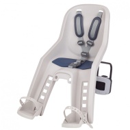 SCAUN COPII - POLISPORT - BUBBLY MINI PLUS, FF, fata, fixare spate cadru ( teava sa ), ECO QUICK, glisabil,crem/albastru