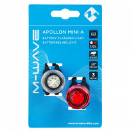 SET LUMINI BATERII M-WAVE "APOLLON MINI A" - Img 2
