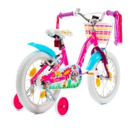 Bicicleta Copii DHS Summer - 16 Inch, Roz/Albastru  - Img 3
