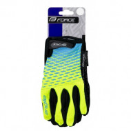 Manusi Force Force MTB Angle, fluo/albastru M - Img 4