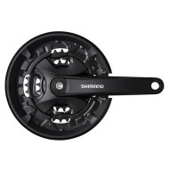 Angrenaj pedalier SHIMANO FC-MT101 - pătrat - 3x9V - Apărătoare 175 mm / 44x32x22T