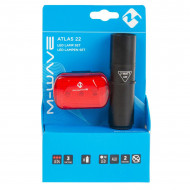 SET LUMINI BATERII M-WAVE „ATLAS 22” - Img 2