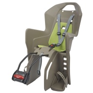 SCAUN COPII - POLISPORT - KOOLAH, FFS, spate, fixare spate cadru ( teava sa ), ECO QUICK, maro/verde