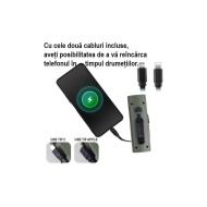 Far reincarcabil Fivestars Power Light PBL-6400, powerbank 6400 mAh, USB Type-C, negru - Img 4