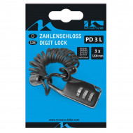 Lacat cu cablu ” PD 3 L ” M-WAVE 3 x 1200 mm
