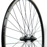 ROATA SPATE 28''/29''(622), janta dubla Mach/Remerx negru, butuc alu casetat Quando QR