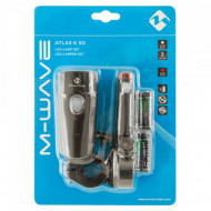 SET LUMINI BATERII M-WAVE "ATLAS K50" - Img 2