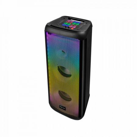 Boxa Bluetooth 2 x 8" 60W KM0558 Kruger&Matz, Joc lumini LED, Radio FM, USB, AUX
