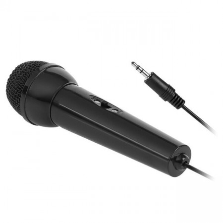 Microfon karaoke cu jack 3.5mm pentru orga electronica, comutator on-off