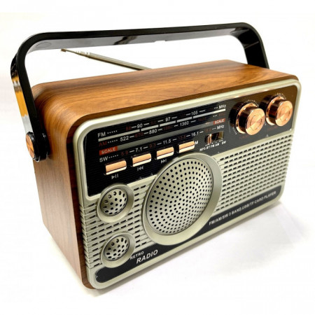 Aparat radio portabil tip RETRO, HR-506BT, Bluetooth, USB, microSD