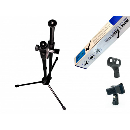 Stativ trepied microfon (x2), Stativ reglabil 80 - 200cm, Suport podea pliabil V3