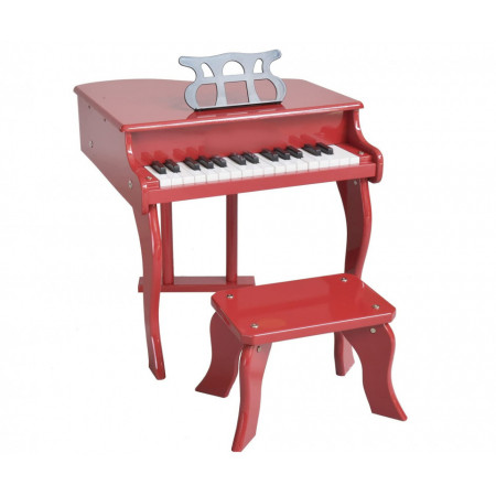 Mini Pian 30 Clape Xilofon pentru exersat si invatat, Include scaun, Lemn MDF + ABS