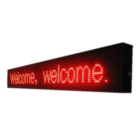 200x20 CM Text programabil APP, Afisaj reclama luminoasa LED (192x16 pixeli P10 Mono)