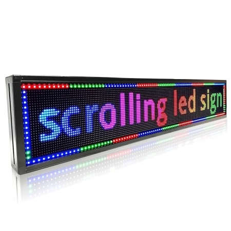 135x20 CM Afisaj luminos LED RGB Color programabil aplicatie telefon, Reclama firma 128x16 pixeli