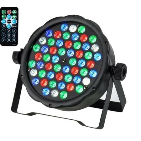 Proiectoare lumini petrecere PAR-LED SLIM 54 + Telecomanda, Lumini arhitecturale