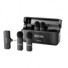 Set 4 lavaliere wireless ultra-compacte BOYA, Microfoane tip lavaliera fara fir