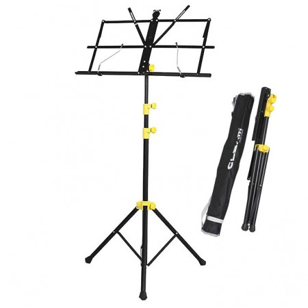 Suport partitura 70-170cm rezistent + Husa, Stativ trepied caiet carte note muzicale/portativ, pliabil, reglabil