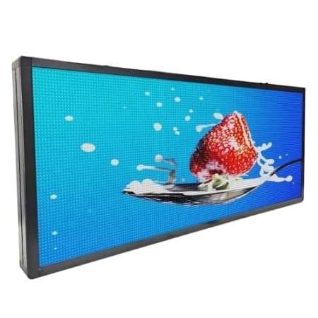 135x70 CM Display LED P5 programabil aplicatie telefon, Firma luminoasa exterior 256x128 pixeli
