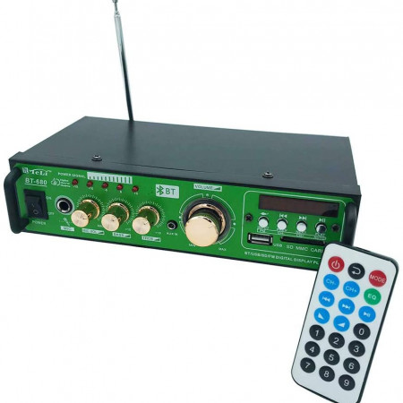 Amplificator audio BT-680 30W boxe pasive de camera, Statie karaoke Bluetooth USB Radio