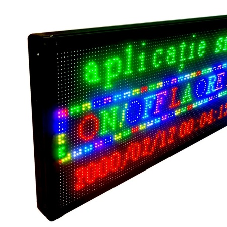 70x55 CM Afisaj display LED programabil APP, Reclama luminoasa firma RGB Color