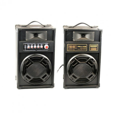 Boxe active 2307 amplificate 40W, 8ohmi, 2 intrari microfon, USB/SD