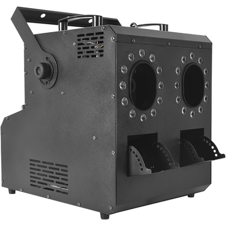 Masina dubla evenimente 3 in 1 fum usor + suflat baloane sapun + Lumini DMX LED RGB, Aparat efecte club 900W