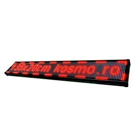 135x20 CM Reclama firma luminoasa (128x16 pixeli LED p10), Panou LED cu programare wireless din telefon (wi-fi), Exterior - Img 3