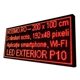 200x100CM Afisaj display LED programabil APP, Reclama luminoasa firma