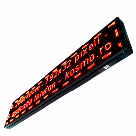200x40 CM Firma luminoasa LED + Senzor temperatura, Reclama exterior programabila aplicatie (192x32 pixeli) - Img 4