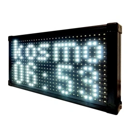 35x20 CM Panou casetat programabil cu becuri LED, Firma luminoasa reclama vitrina geam (32x16 pixeli P10) - Img 2