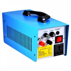 Acumulator 12V 12Ah Baterie GD-8018 cu invertor, priza 220V + 3 Becuri LED 3W - Img 3
