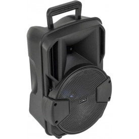 Boxa portabila 38x25x21cm + Stativ + Microfon, Bluetooth AUX USB Telecomanda - Img 3
