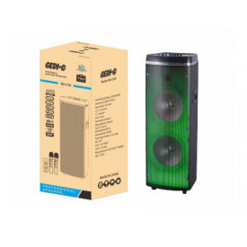 Boxa Turn 20 + 20 W, Lumini LED, Microfon, Telecomanda, Gedi GD-2120 - Img 2