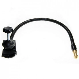 Brat flexibil 54CM, Suport microfon articulat prindere menghina 35mm, spigot 5/8 + filet universal 1/4 si 3/8 - Img 3