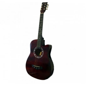 Chitara acustica 4/4 Visinie 38” 96CM pentru copii, 6 corzi metalice - Img 4