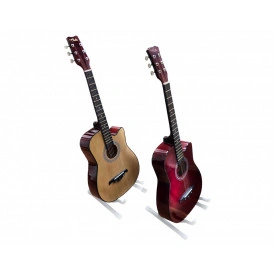Chitara acustica grena 4/4 38" + 6 corzi metalice rezerva + Pana 0.71mm, Exersat Invatat Incepator - Img 3